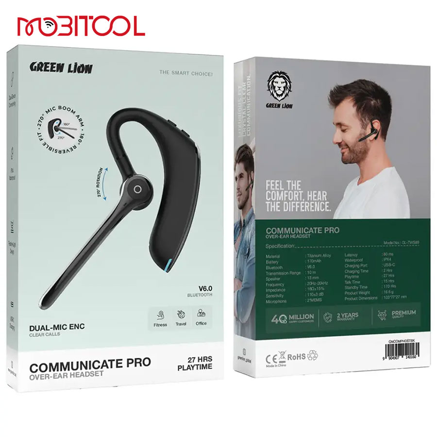 Green Lion Communicate Pro Over-Ear Headset Green Lion Communicate Pro Over-Ear Headset