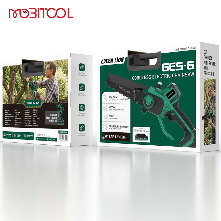 Green Lion GES-6 Cordless Electric Chainsaw