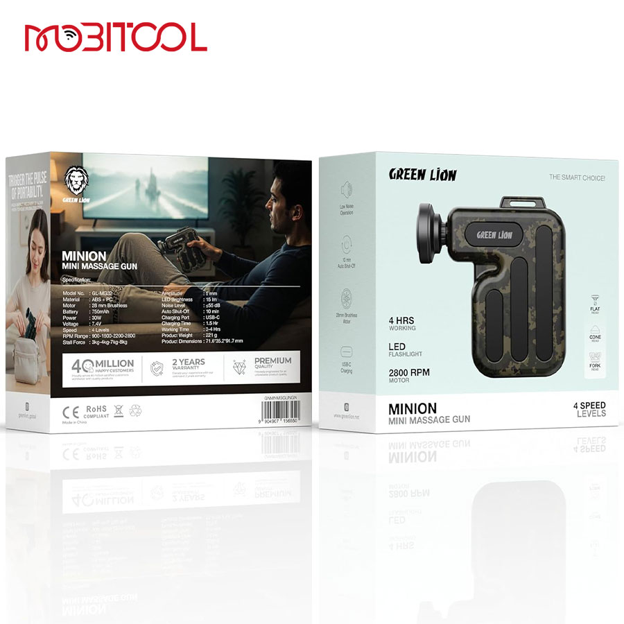 Green Lion Minion Mini Massage Gun