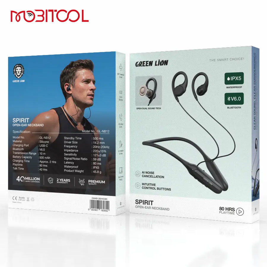 Green Lion Spirit Open-Ear Neckband