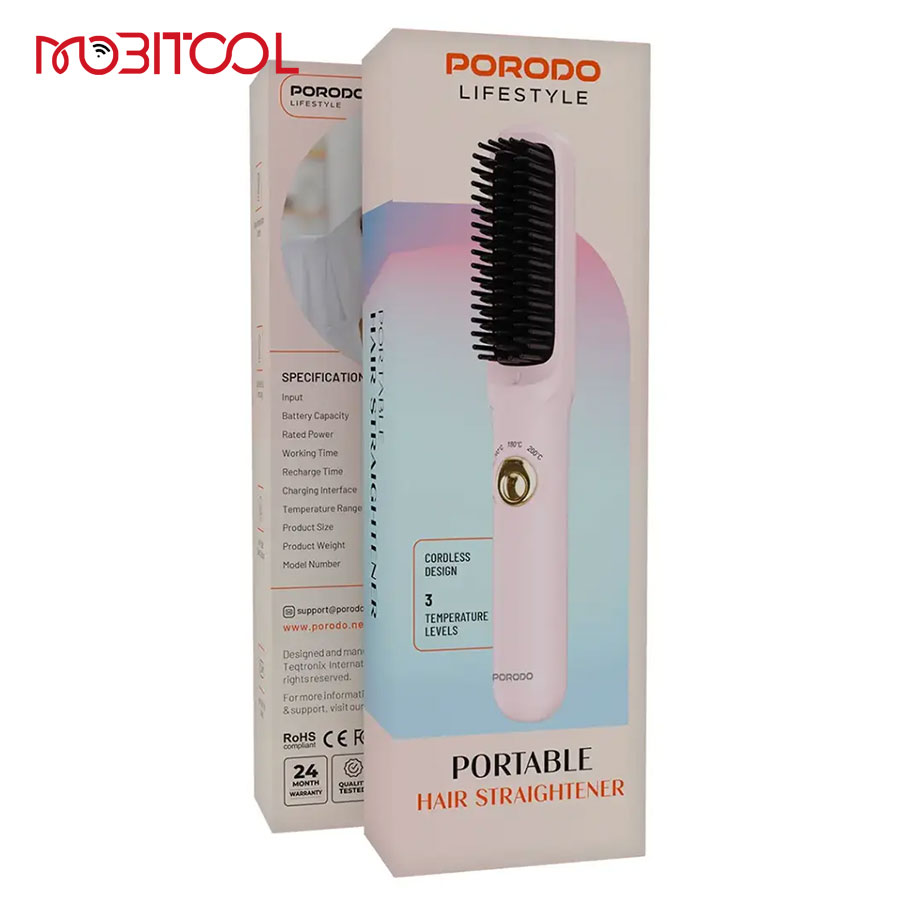 Porodo Lifestyle Portable Hair Straightener Porodo Lifestyle Portable Hair Straightener