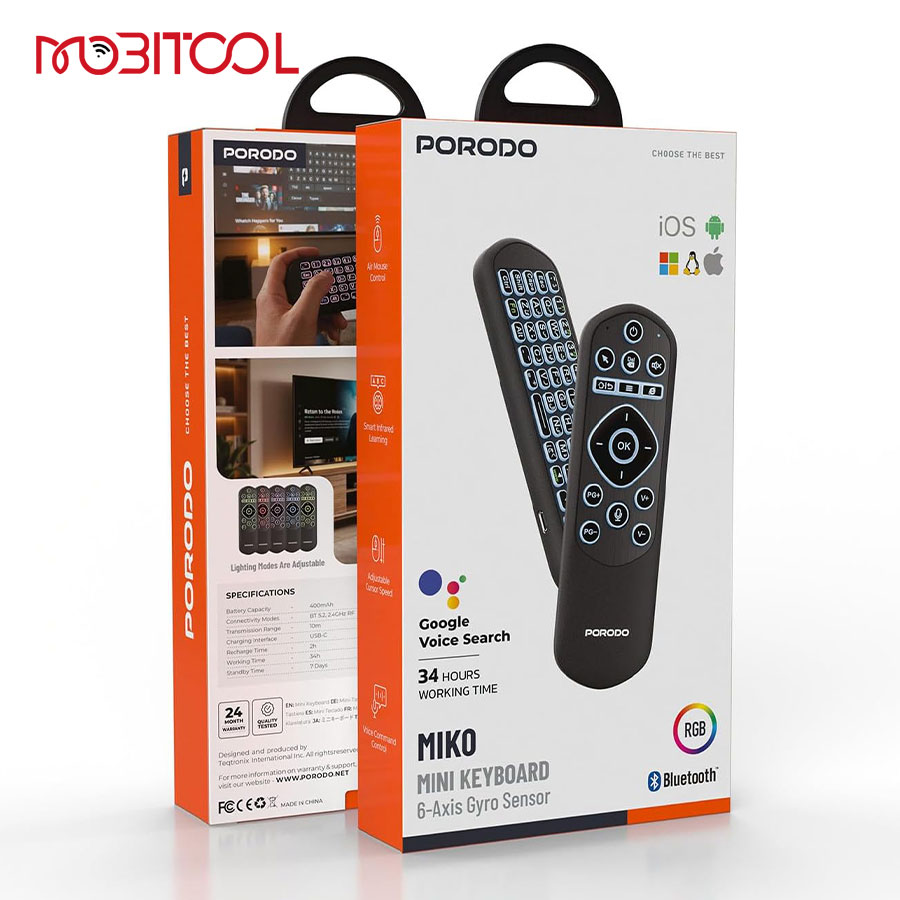 Porodo Miko Mini Keyboard 6 Axis Gyro Sensor