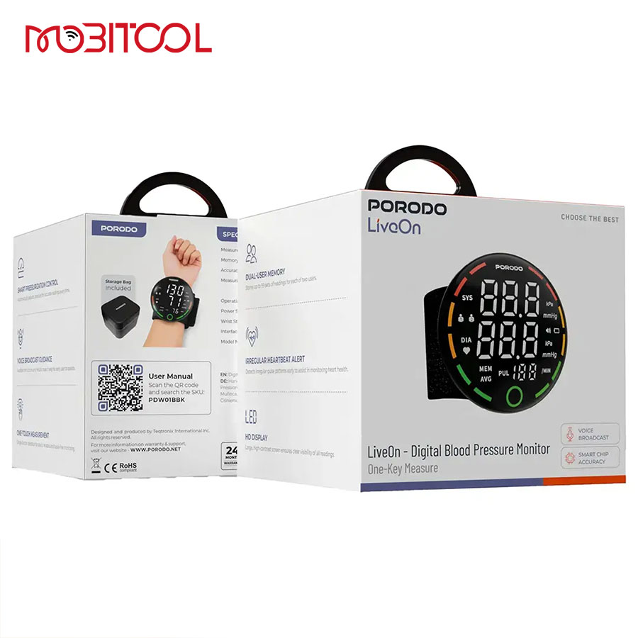 porodo Digital Blood Pressure Monitor porodo Digital Blood Pressure Monitor