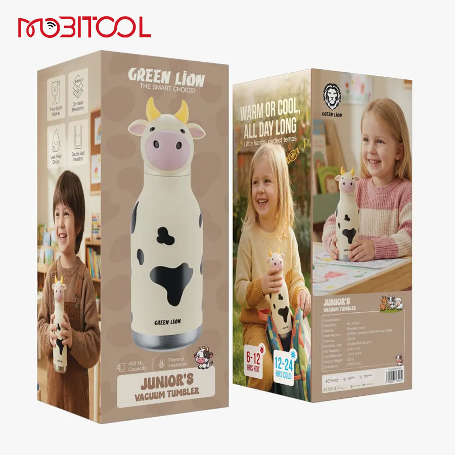 Green Lion Juniors Vacuum Tumbler 450ML